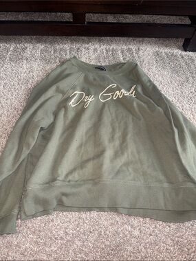 Olive Green dry goods crewneck